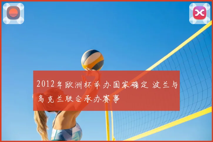 2012年欧洲杯举办国家确定 波兰与乌克兰联合承办赛事
